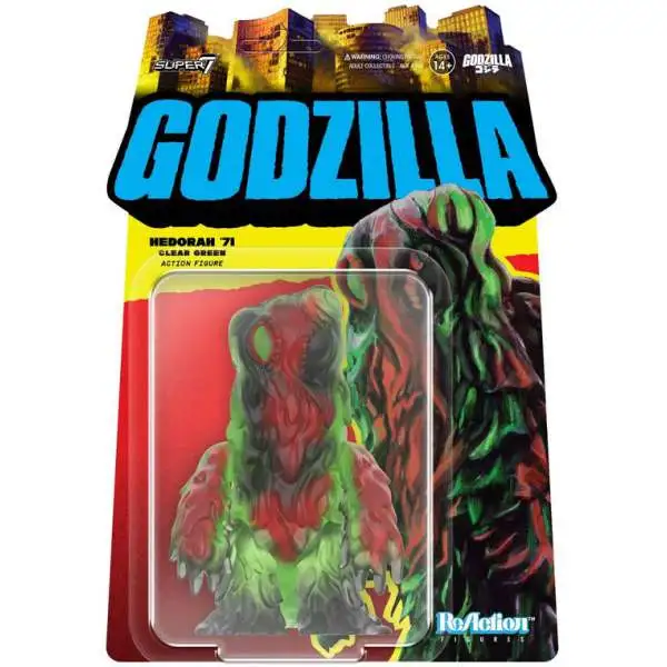 Godzilla ReAction TOHO Hedorah Action Figure [Clear Green]