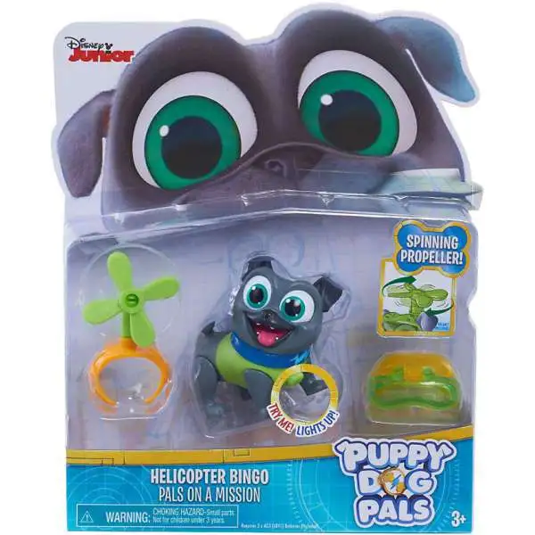 Disney Junior Puppy Dog Pals Light Up Pals On A Mission Helicopter Bingo Action Figure [Spinning Propeller]