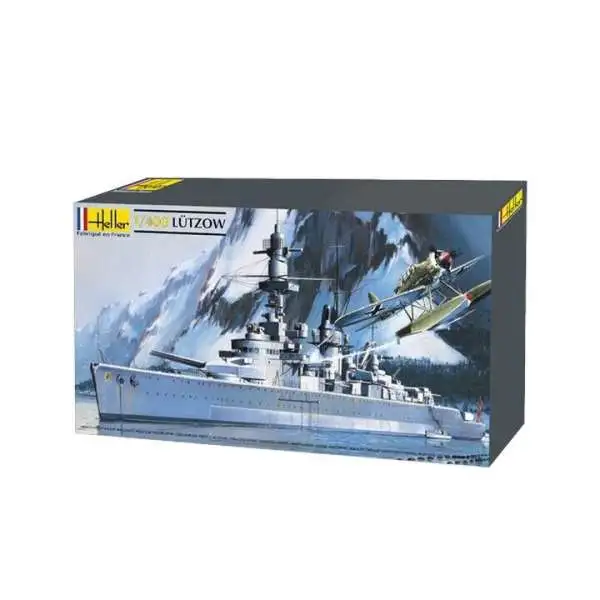 Heller Military Miniature German Lutzlow Battleship Model Kit #81047