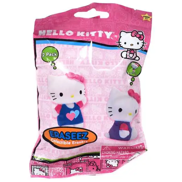 Hello Kitty Eraseez Collectible Erasers Mystery 2-Pack