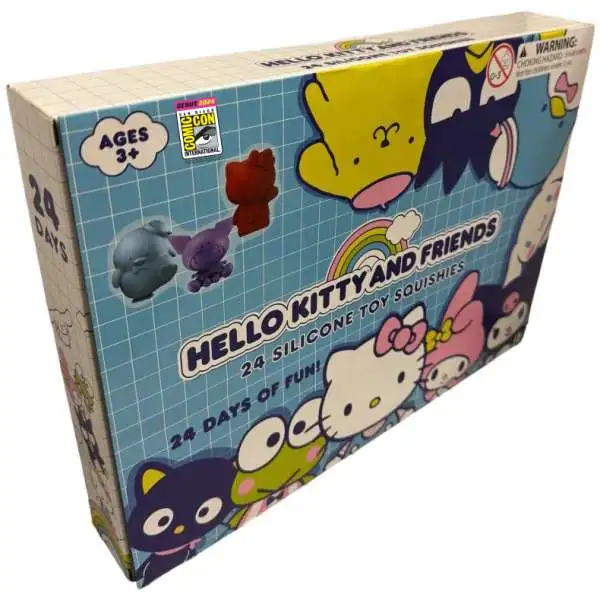 Sanrio Hello Kitty & Friends Mochi Figure Silicone Toy Squishies Advent Calendar [BLUE]