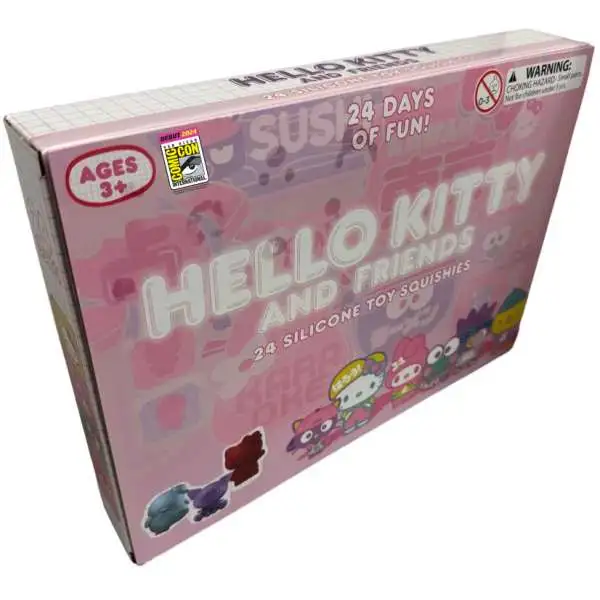Sanrio Hello Kitty & Friends Mochi Figure Silicone Toy Squishies Advent Calendar [PINK]