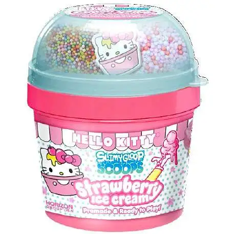 Hello Kitty Slimygloop Scoops Strawberry Ice Cream Mystery Pack
