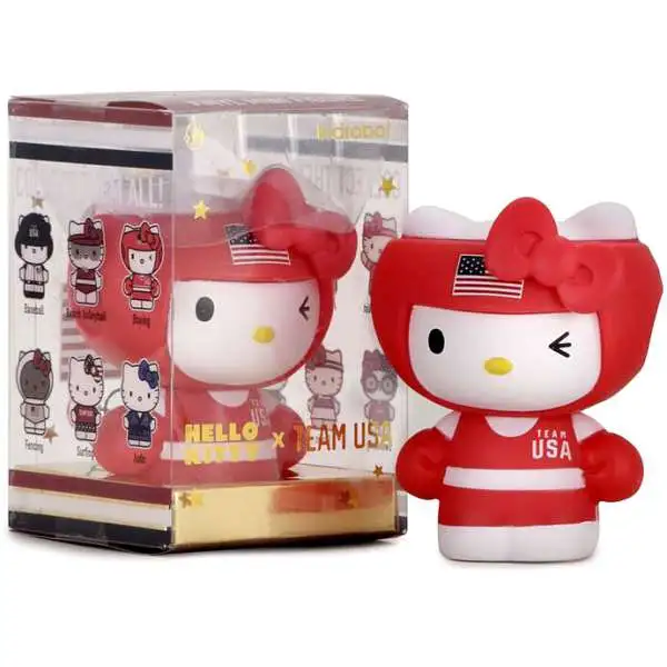 Sanrio Hello Kitty Vinyl Mini Figure X Team USA 3 Mystery Pack [1 RANDOM Figure! Window Boxed]
