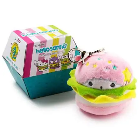 Sanrio Hello Kitty Plush Burger Charm 3.5-Inch Mystery Pack [1 RANDOM Figure] (Pre-Order ships May)