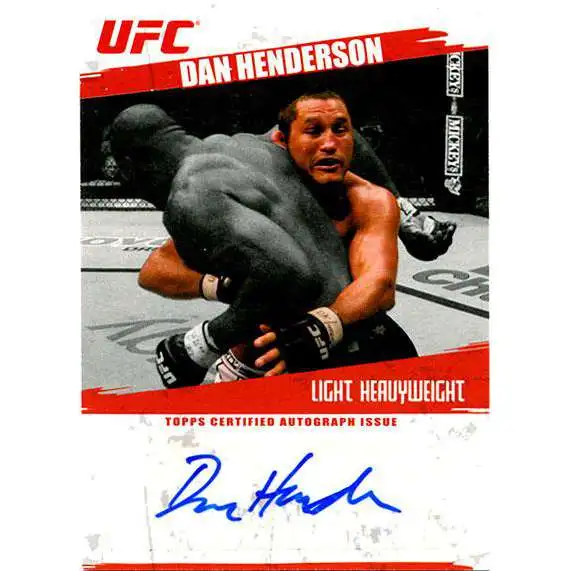 Topps UFC Cards Dan Henderson Autograph Card FA-DH