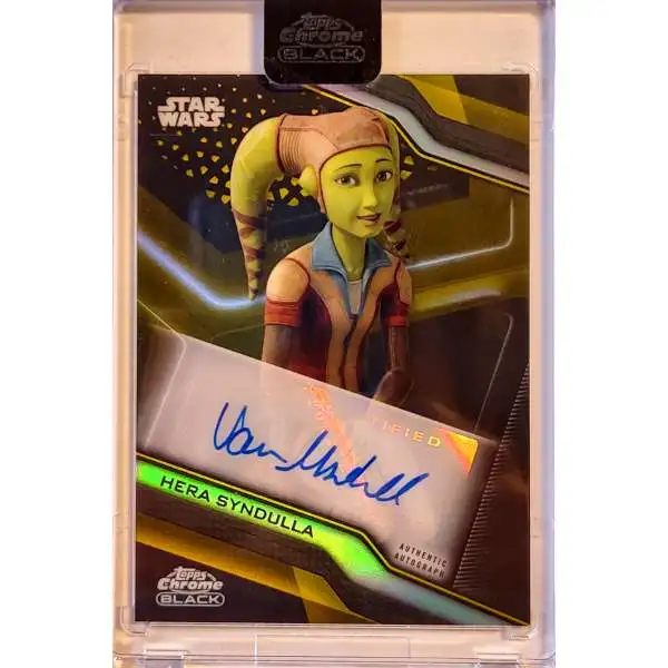 Star Wars Topps 2022 Chrome Black Gold 33/50 Vanessa Marshall as Hera Syndulla A-VM [Autographed]