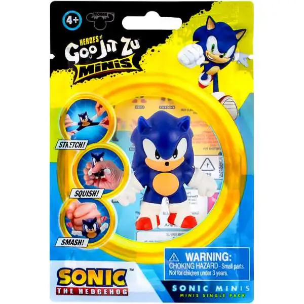 Heroes of Goo Jit Zu Minis Sonic 6 Pack - Collectible Stretchy Minis, 6  Stretchy Sonic Characters