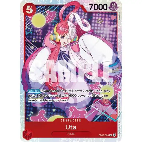 One Piece Trading Card Game Extra Booster: Heroines Edition Super Rare Uta EB03-003
