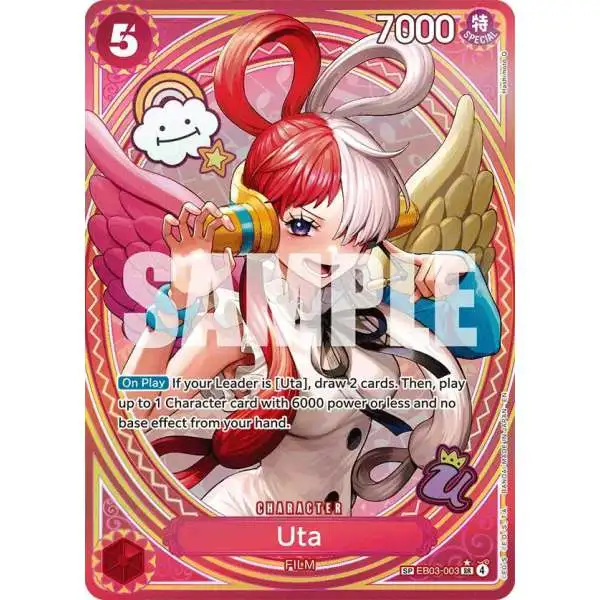 One Piece Trading Card Game Extra Booster: Heroines Edition Super Rare Uta EB03-003 [SP]