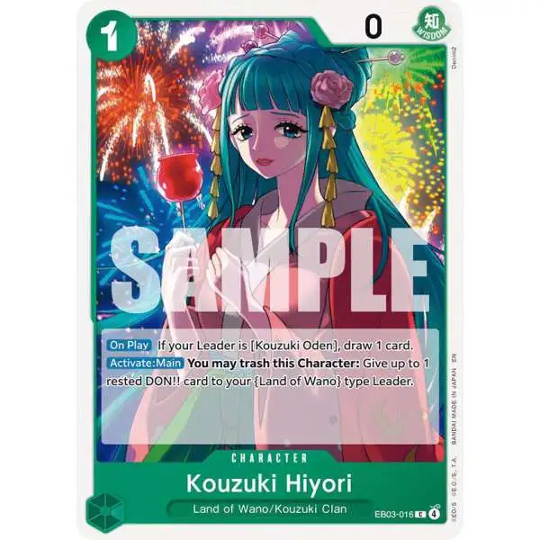 One Piece Trading Card Game Extra Booster: Heroines Edition Common Kouzuki Hiyori EB03-016