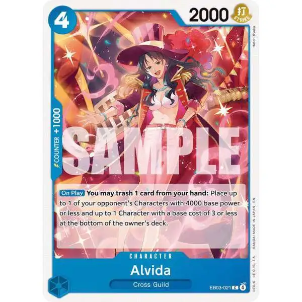 One Piece Trading Card Game Extra Booster: Heroines Edition Common Alvida EB03-021