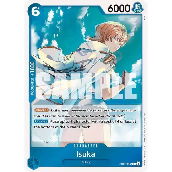 One Piece Trading Card Game Extra Booster: Heroines Edition Rare Isuka EB03-022