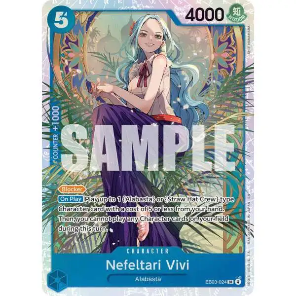 One Piece Trading Card Game Extra Booster: Heroines Edition Super Rare Nefeltari Vivi EB03-024