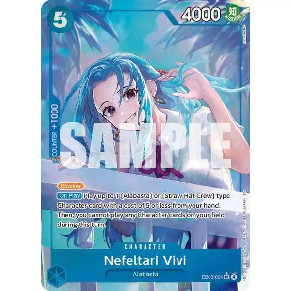 One Piece Trading Card Game Extra Booster: Heroines Edition Super Rare Nefeltari Vivi EB03-024 [Alternate Art]