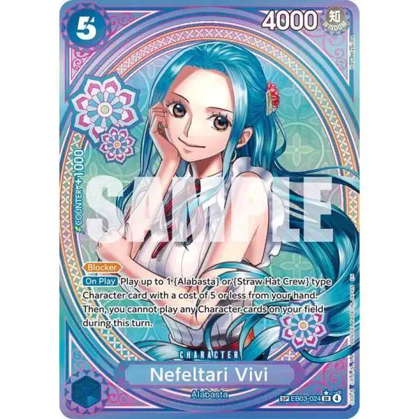 One Piece Trading Card Game Extra Booster: Heroines Edition Super Rare Nefeltari Vivi EB03-024 [SP]