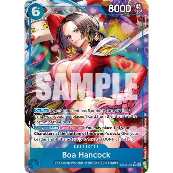 One Piece Trading Card Game Extra Booster: Heroines Edition Super Rare Boa Hancock EB03-026 [Alternate Art]