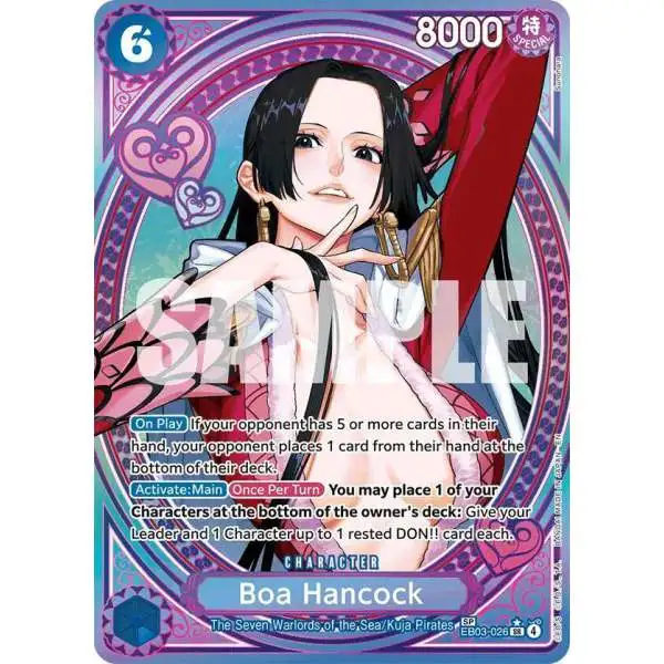 One Piece Trading Card Game Extra Booster: Heroines Edition Super Rare Boa Hancock EB03-026 [SP]