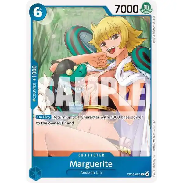 One Piece Trading Card Game Extra Booster: Heroines Edition Rare Marguerite EB03-027