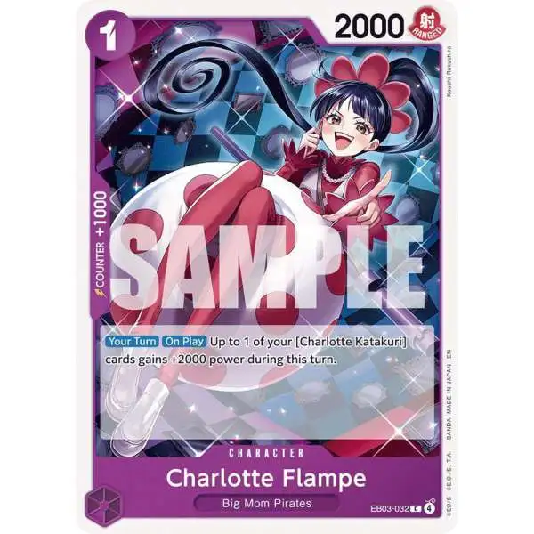 One Piece Trading Card Game Extra Booster: Heroines Edition Common Charlotte Flampe EB03-032