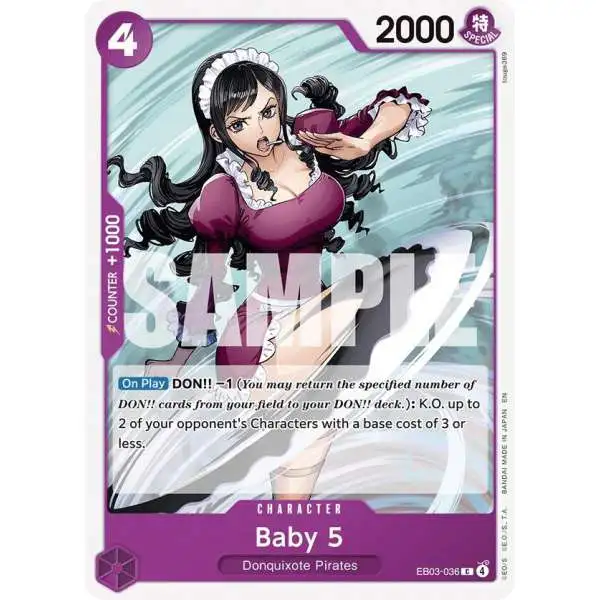 One Piece Trading Card Game Extra Booster: Heroines Edition Common Baby 5 EB03-036