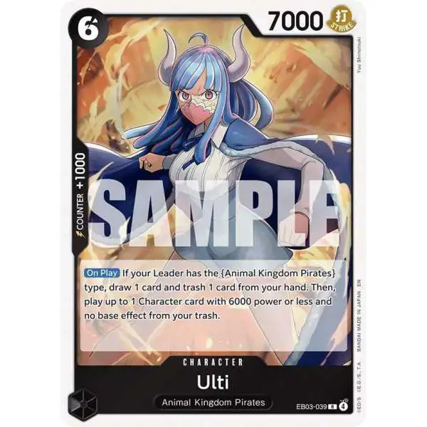 One Piece Trading Card Game Extra Booster: Heroines Edition Rare Ulti EB03-039
