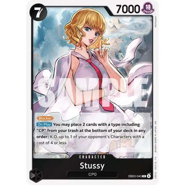 One Piece Trading Card Game Extra Booster: Heroines Edition Rare Stussy EB03-043