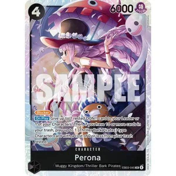 One Piece Trading Card Game Extra Booster: Heroines Edition Super Rare Perona EB03-045