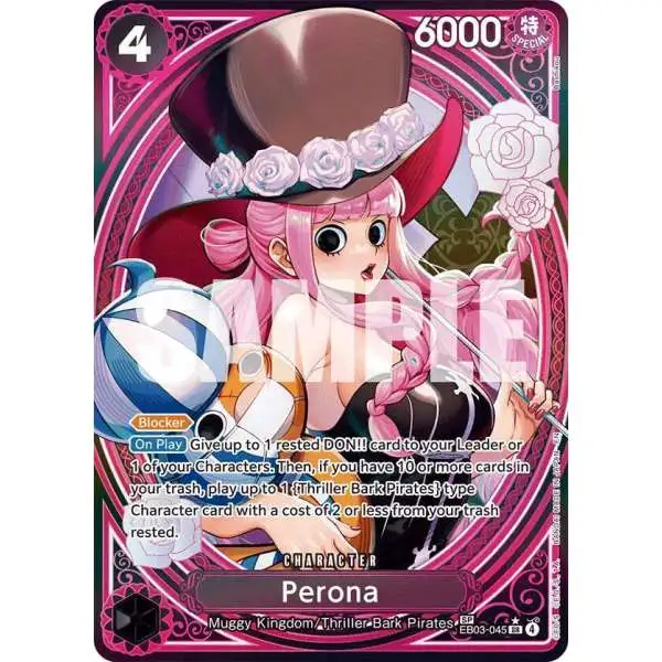 One Piece Trading Card Game Extra Booster: Heroines Edition Super Rare Perona EB03-045 [SP]