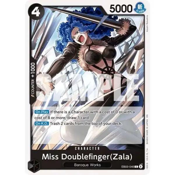 One Piece Trading Card Game Extra Booster: Heroines Edition Common Miss Doublefinger EB03-046 [Zala]