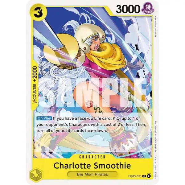 One Piece Trading Card Game Extra Booster: Heroines Edition Common Charlotte Smoothie EB03-051