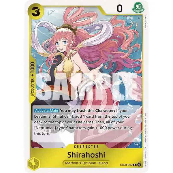 One Piece Trading Card Game Extra Booster: Heroines Edition Rare Shirahoshi EB03-052