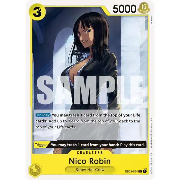 One Piece Trading Card Game Extra Booster: Heroines Edition Common Nico Robin EB03-054