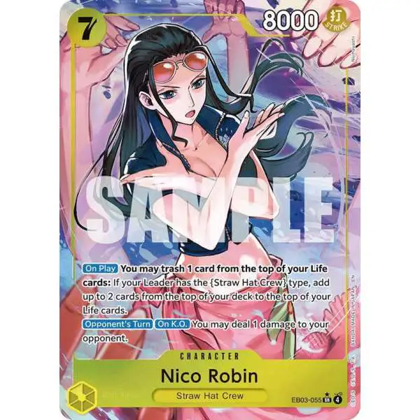 One Piece Trading Card Game Extra Booster: Heroines Edition Super Rare Nico Robin EB03-055 [Alternate Art]