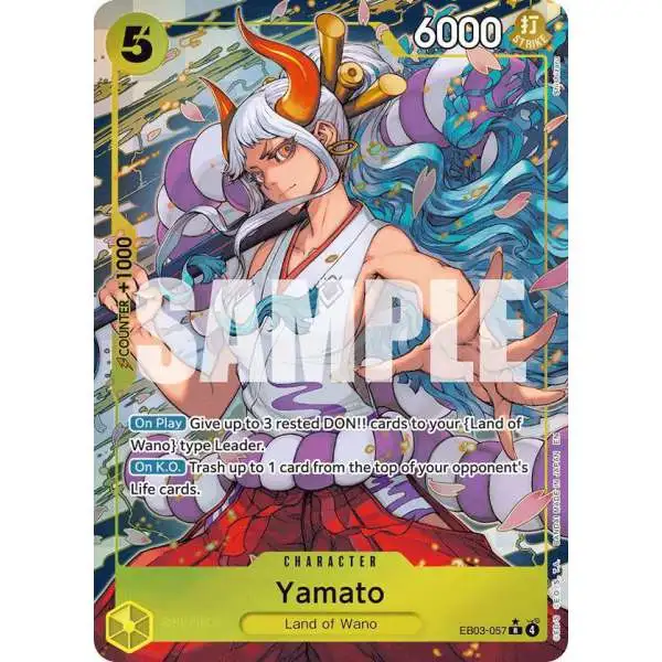 One Piece Trading Card Game Extra Booster: Heroines Edition Rare Yamato EB03-057 [Alternate Art]
