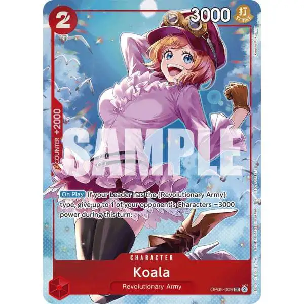 One Piece Trading Card Game Extra Booster: Heroines Edition Super Rare Koala - OP05-006 OP05-006