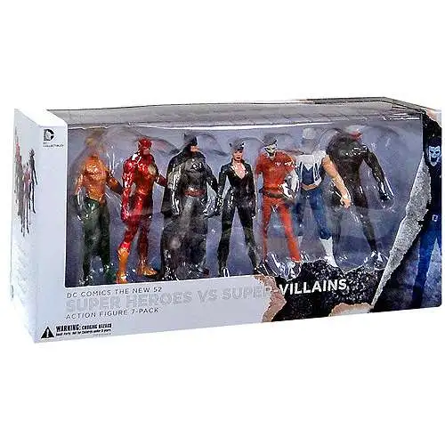 DC The New 52 Super Heroes vs. Super Villains Action Figure 7-Pack
