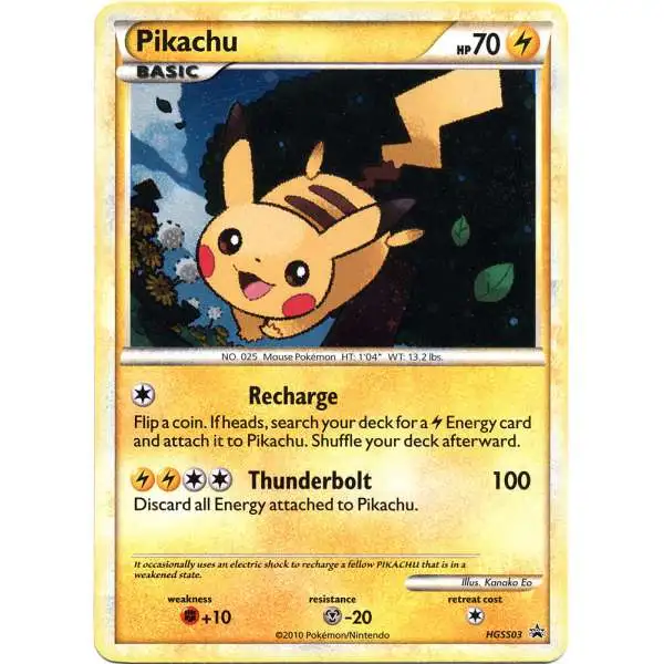 Pokemon HeartGold & Soulsilver HeartGold Holo Rare Pikachu HGSS03