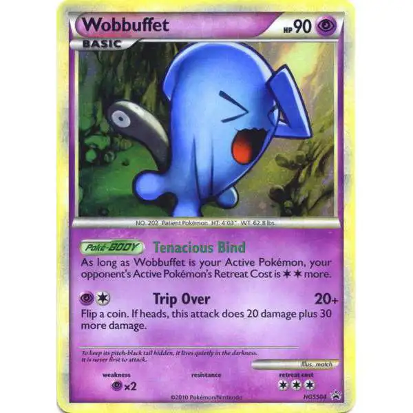 Pokemon HeartGold & Soulsilver HeartGold Holo Rare Wobbuffet HGSS04