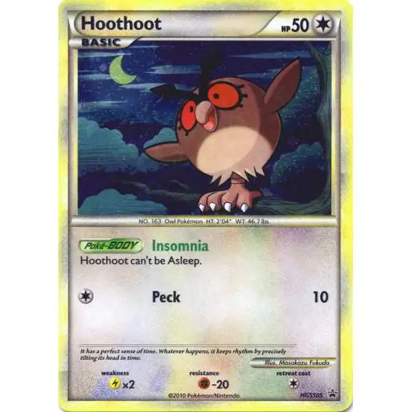 Pokemon HeartGold & Soulsilver Promo Rare Holo Hoothoot HGSS05