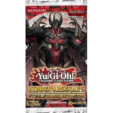 YuGiOh Hidden Arsenal 5: Steelswarm Invasion Booster Pack [5 Cards]