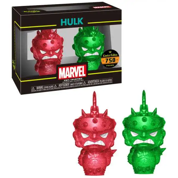 Funko Marvel Hikari XS Japanese Vinyl Hulk Vinyl Figure 2-Pack [Green & Red]