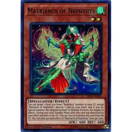 YuGiOh Hidden Summoners Super Rare Matriarch of Nephthys HISU-EN001