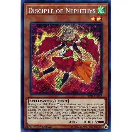 YuGiOh Hidden Summoners Secret Rare Disciple of Nephthys HISU-EN002