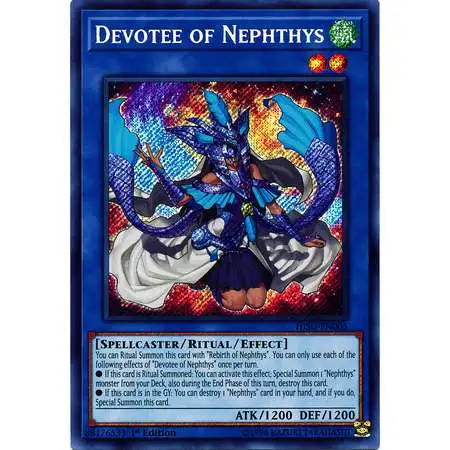 YuGiOh Hidden Summoners Secret Rare Devotee of Nephthys HISU-EN005