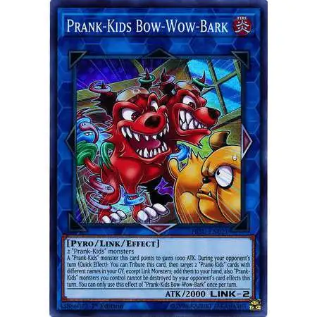 YuGiOh Hidden Summoners Super Rare Prank-Kids Bow-Wow-Bark HISU-EN021