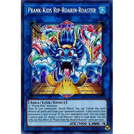 YuGiOh Hidden Summoners Secret Rare Prank-Kids Rip-Roarin-Roaster HISU-EN022