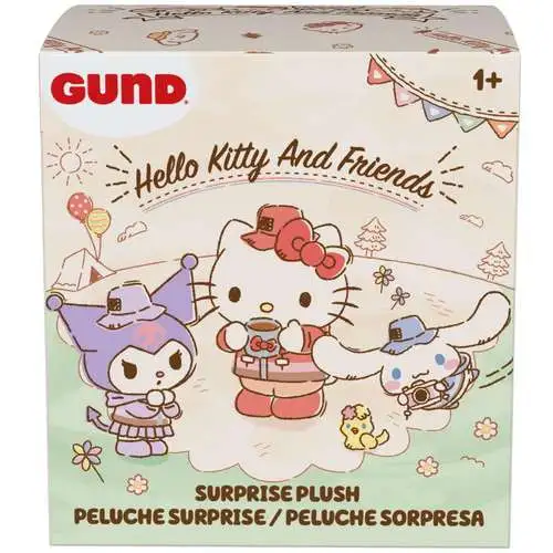 Sanrio Hello Kitty & Friends Plush Keychain Camping 3.5-Inch Mystery Box [12 Packs]