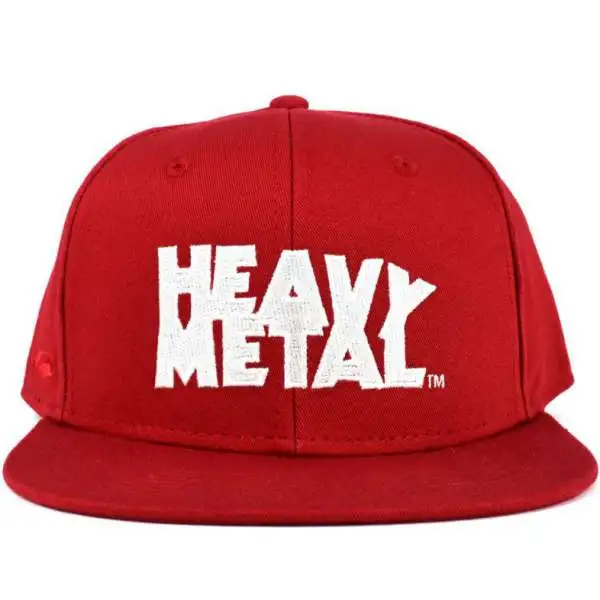 Heavy Metal Logo Snap Back Hat [Red]
