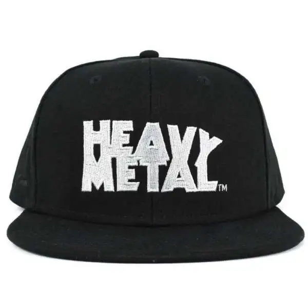 Heavy Metal Logo Snap Back Hat [Black]
